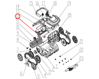 Привідний механізм і акумулятор до пилососа Wybotics WY200, (Driving & battery kit №12)