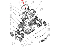 Роз'єм для зарядки до пилососа Wybotics WY200, (Charging seat №16/WY200)