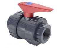 Кран кульовий ПВХ Hidroten 1011094, з різьбовим закінченням, d1"