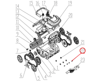 Переднє гальмівне колесо до пилососа Wybotics WY200,  (front obstacle wheel №22)