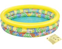 Дитячий надувний басейн Bestway 51203 (168x38 см) Квітковий рай