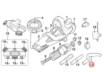 Ручка вигнута Kokido для пилососа Voltera EV60