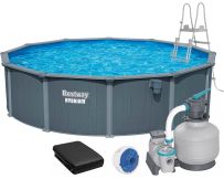 Збірний басейн Bestway Hydrium 561RP (732х132 см) з пісочним фільтром, драбиною та тентом