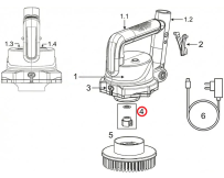 Роз'єм для шайби та щітки Kokido SCRUBBY