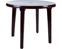 Стіл круглий Aquajoy (900x720 мм), шоколад