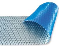 Солярне покриття Aquajoy Platinum Bubbles 500 мкм, ширина 7.5 м (30 пог. м), сріблястий/блакитний