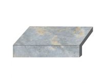 Бортова Г-подібна плитка Aquaviva Loft Blue, 600x345x50(20) мм