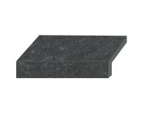 Бортова Г-подібна плитка Aquaviva Stellar Dark Grey, 600x345x50(20) мм