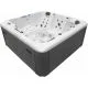 СПА-басейн Aquajoy Santorini (220х220х95 см), Сріблясто-білий мармур