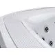 Переливний СПА-басейн Aquajoy Serenity (250х230х96 см), сріблясто-білий мармур, чорний корпус