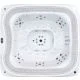 Переливний СПА-басейн Aquajoy Serenity (250х230х96 см), сріблясто-білий мармур, чорний корпус