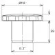 Форсунка стінова Flexinox 87198022 (4.5 м³/год) під бетон, 2"