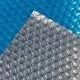 Солярне покриття Aquaviva Platinum Bubbles 500 мкм, ширина 7.5 м (30 пог. м), срібний/блакитний