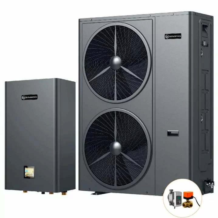 Інверторний тепловий насос для дому Aquaviva Plus 18T (17.78 кВт), циркуляційний насос + триходовий клапан