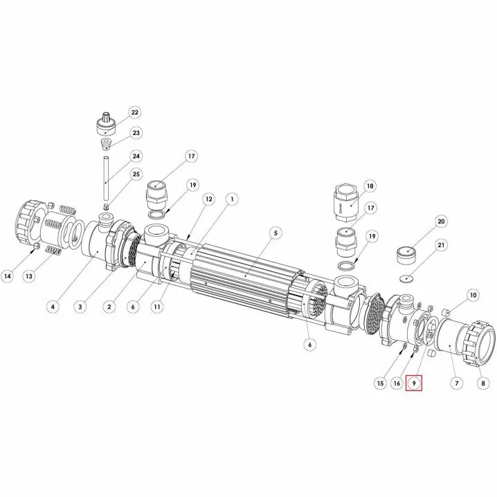 Ущільнювальне кільце теплообмінника Elecro SP-119-ORS