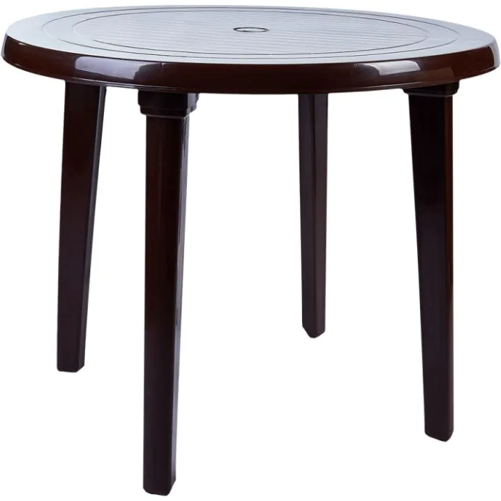 Стіл круглий Aquajoy (900x720 мм), шоколад