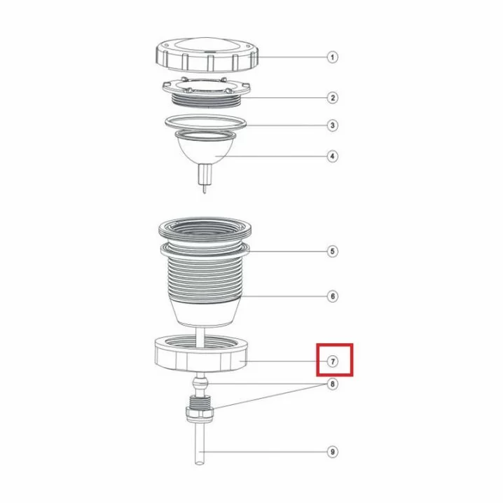 Гайка затискна Aquaviva для UL/Led-P50