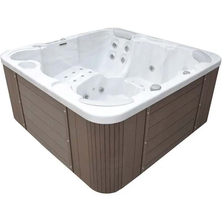 СПА-басейн IQUE Corsica 2000-CFL (200х200х89 см) Brushed walnut
