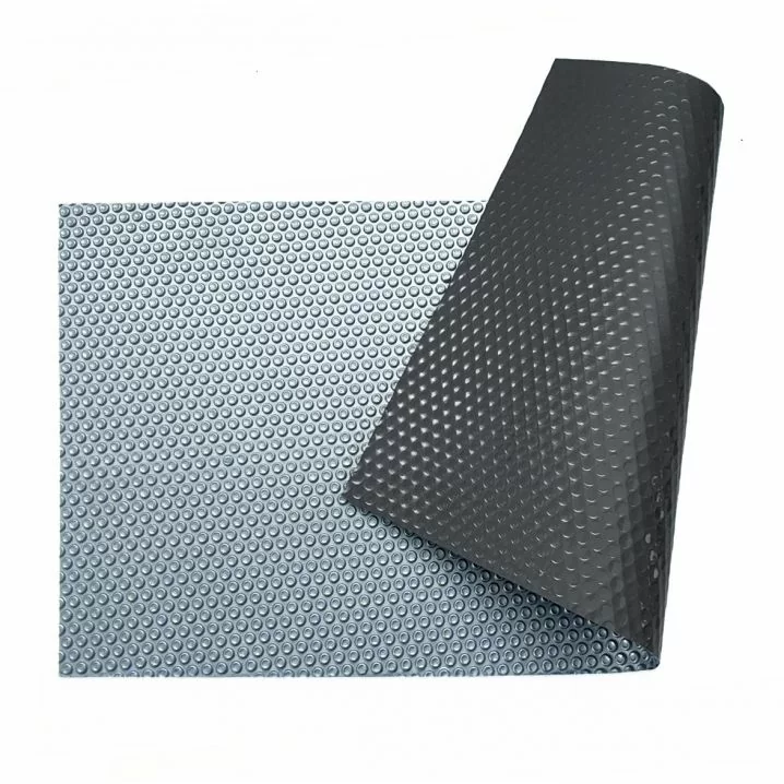 Солярне покриття Aquaviva Platinum Bubbles Gray 500 мкм, ширина 7.5 м (30 пог. м), срібний/сірий