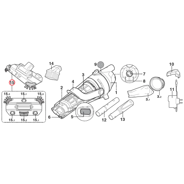 Щітка-насадка Kokido для пилососа Voltera EV56/60