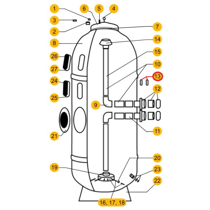 Ущільнювальне кільце муфти корпусу фільтра Aquaviva AP 65 мм